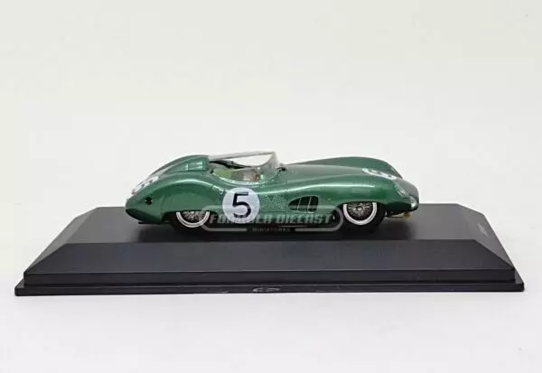 Miniatura de carro Aston Martin DBR1 RHD #5 Shelby/Salvadori, Vencedor 24h Le Mans 1959, escala 1:43, marca IXO