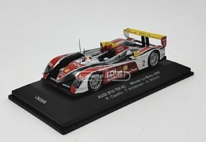 Miniatura de carro Audi R10 TDI #2 Capello/Kristensen/McNish, Vencedor 24h Le Mans 2008, escala 1:43, marca IXO