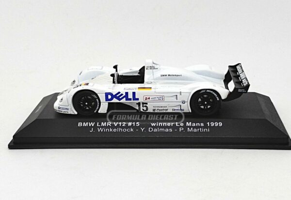 Miniatura de carro BMW V12 LMR #15 Winkelhock/Dalmas/Martini, Vencedor 24h Le Mans 1999, escala 1:43, marca IXO