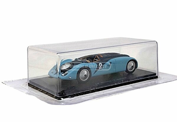 Miniatura de carro Bugatti 57G #2 Wimille/Benoist, Vencedor 24h Le Mans 1937, escala 1:43, marca Spark