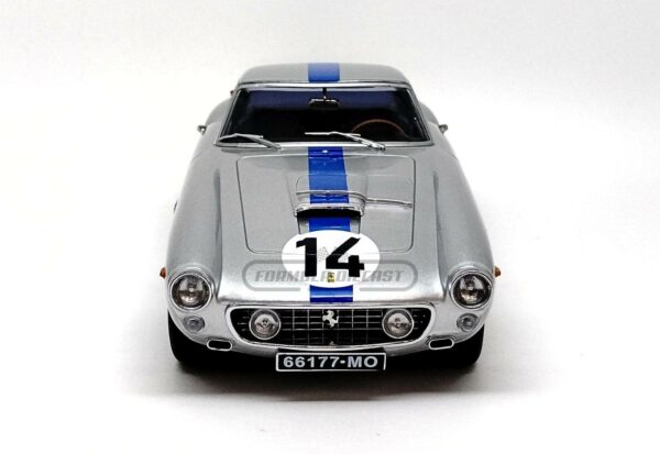 Miniatura de carro Ferrari 250 GT SWB #14 Noblet/Guichet, 3º lugar 24h Le Mans 1961, escala 1:18, marca KK-Scale