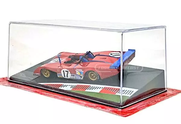 Miniatura de carro Ferrari 312PB #17 Reutemann/Schenken, 24h Le Mans 1973, escala 1:43, marca Altaya