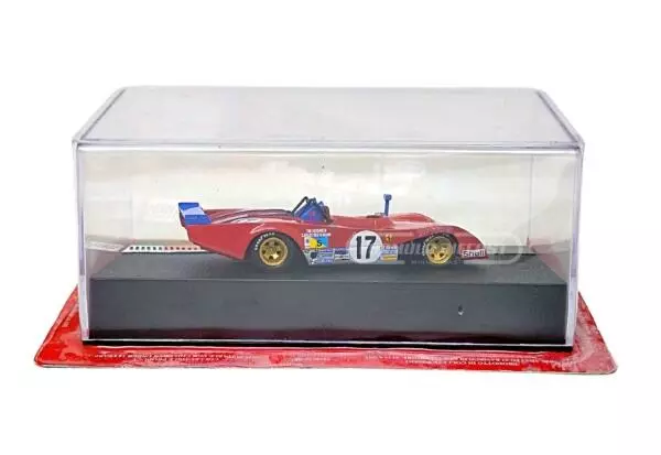 Miniatura de carro Ferrari 312PB #17 Reutemann/Schenken, 24h Le Mans 1973, escala 1:43, marca Altaya