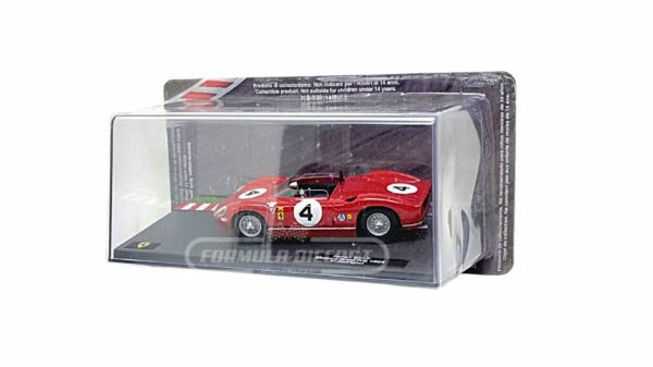 Miniatura de carro Ferrari 330P #4 P. Rodriguez, Vencedor Mosport GP 1964, escala 1:43, marca Altaya