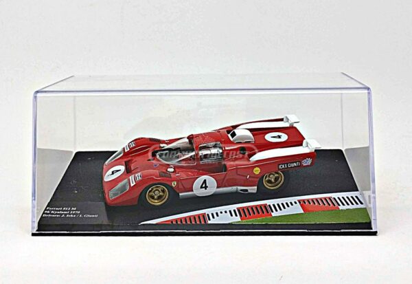 Miniatura de carro Ferrari 512M #4 Ickx/Giunti, Vencedor 9h Kyalami 1970, escala 1:43, marca Altaya