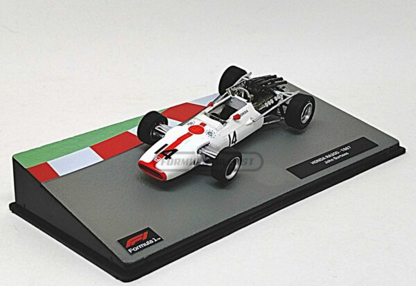 Miniatura de carro Honda RA300 #14 J. Surtees, F1 1967, escala 1:43, marca Altaya