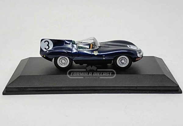 Miniatura de carro Jaguar D-type #3 Flockhart/Bueb, Vencedor 24h Le Mans 1957, escala 1:43, marca IXO