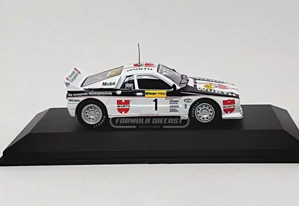 Miniatura de carro Lancia 037 #1 Röhrl/Geistdörfer, Vencedor Rally ADAC Alemanha 1983, escala 1:43, marca CMR