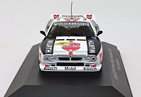 Miniatura de carro Lancia 037 #1 Röhrl/Geistdörfer, Vencedor Rally ADAC Alemanha 1983, escala 1:43, marca CMR