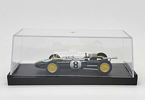 Miniatura de carro Lotus 25 #8 Jim Clark, Vencedor GP Itália, Campeão Mundial F1 1963, escala 1:43, marca Brumm