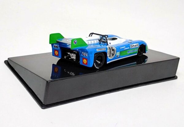 Miniatura de carro Matra MS670 #15 Pescarolo/Hill, Vencedor 24h Le Mans 1972, escala 1:43, marca IXO