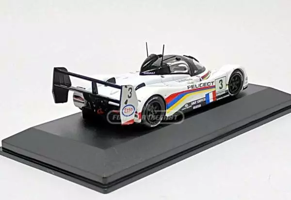 Miniatura de carro Peugeot 905 Evo 1B #3 Hélary/Bouchut/Brabham, Vencedor 24h Le Mans 1993, escala 1:43, marca IXO