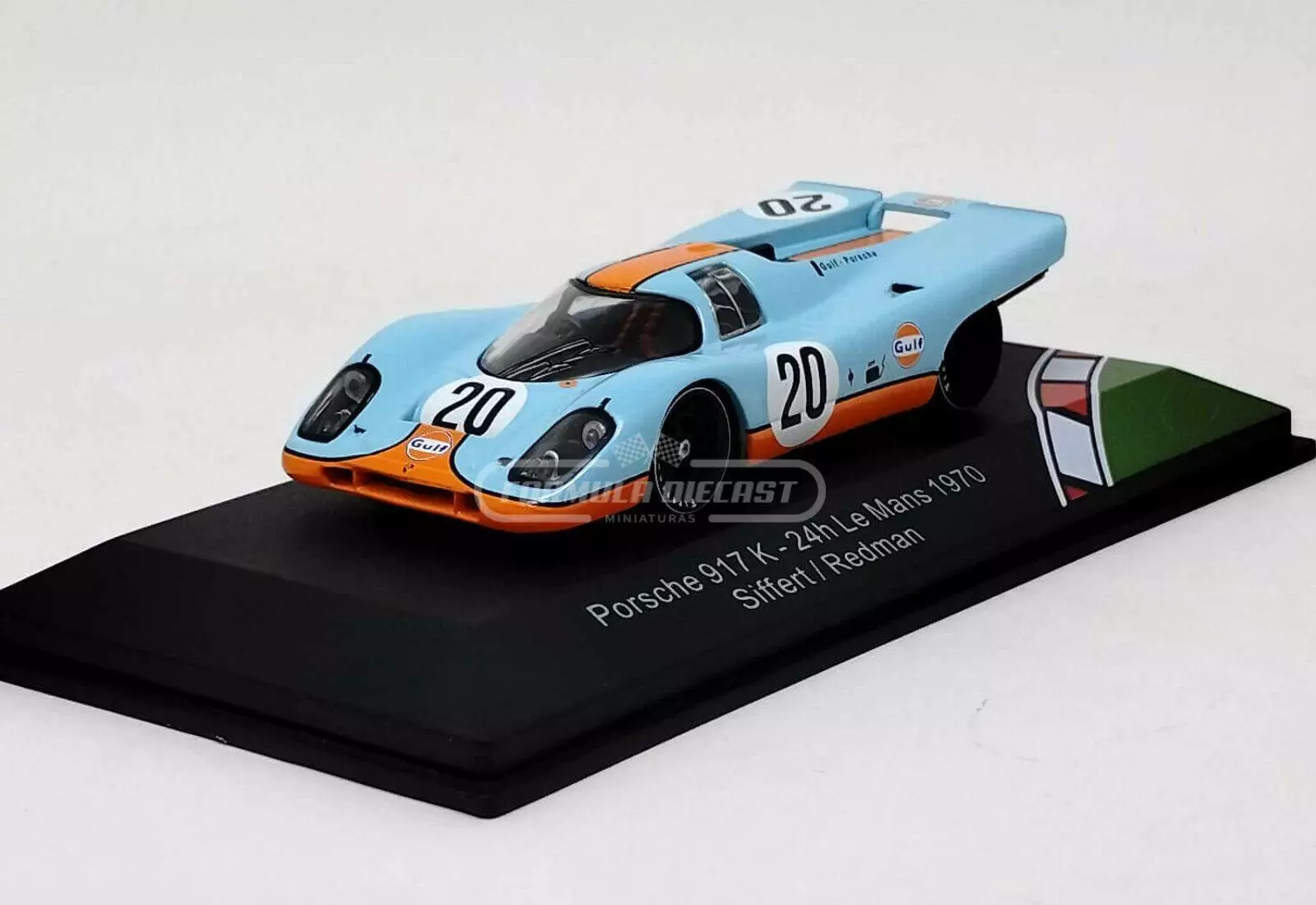 Miniatura de carro Porsche 917K #20 Siffert/Redman, 24h Le Mans 1970, escala 1:43, marca CMR