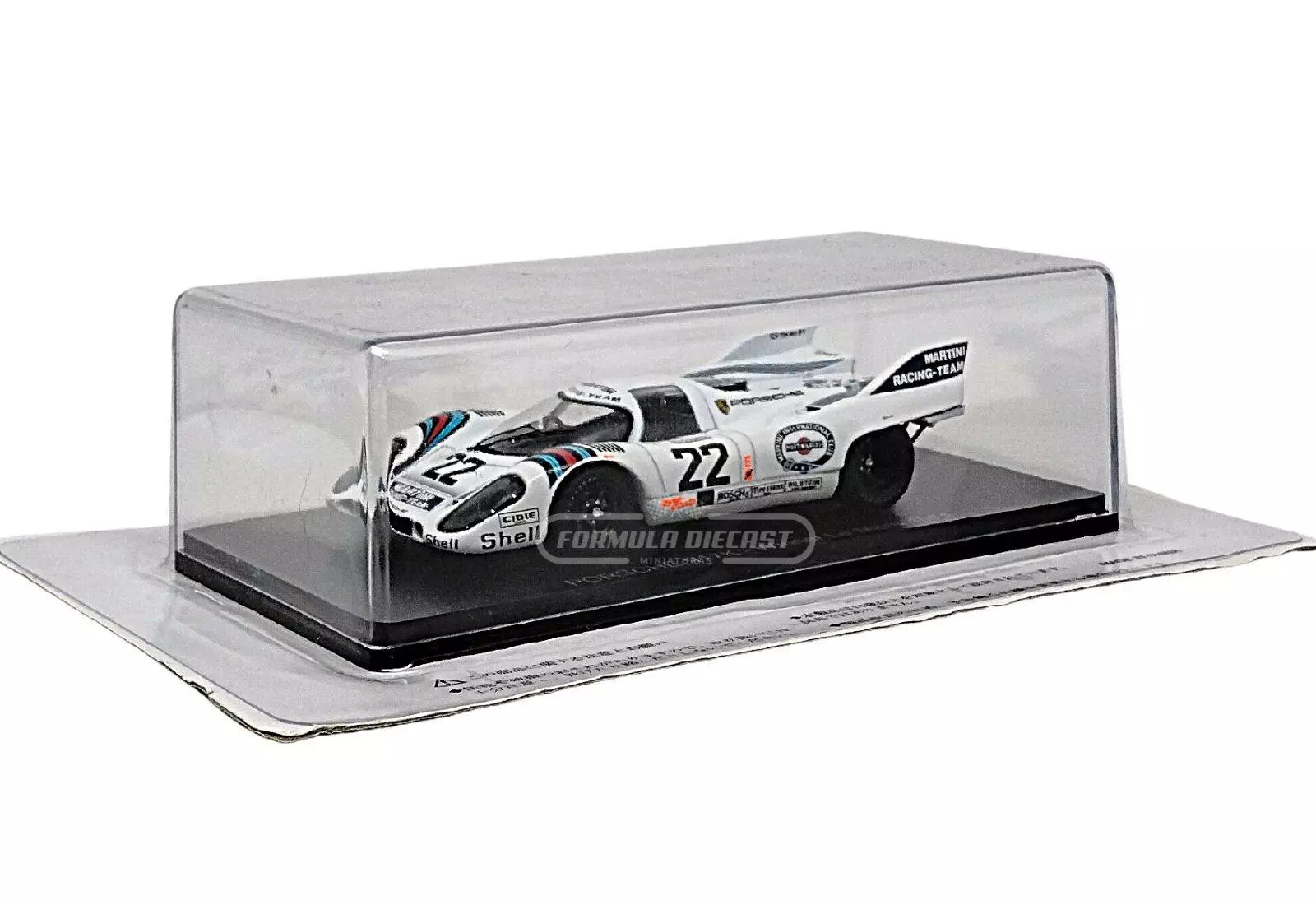 Miniatura de carro Porsche 917K #22 Marko/van Lennep, Vencedor 24h Le Mans 1971, escala 1:43, marca Spark