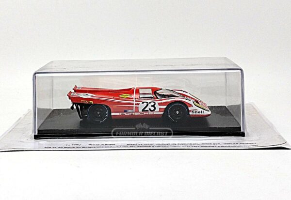Miniatura de carro Porsche 917K #23 Herrmann/Attwood, Vencedor 24h Le Mans 1970, escala 1:43, marca Spark