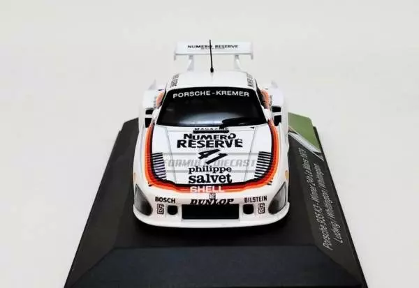 Miniatura de carro Porsche 935 K3 #41 Ludwig/Whittington/Whittington, Vencedor 24h Le Mans 1979, escala 1:43, marca CMR