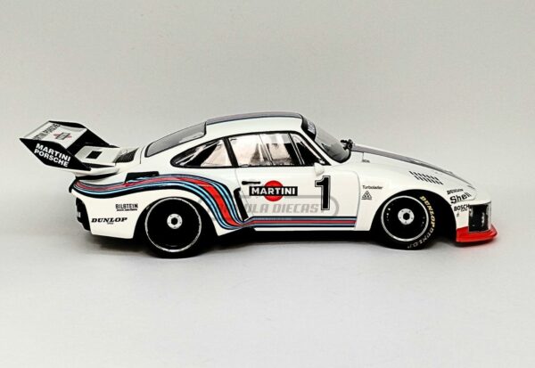 Miniatura de carro Porsche 935 Martini #1 Ickx/Mass, Vencedor 6h Dijon 1976, escala 1:18, marca Norev