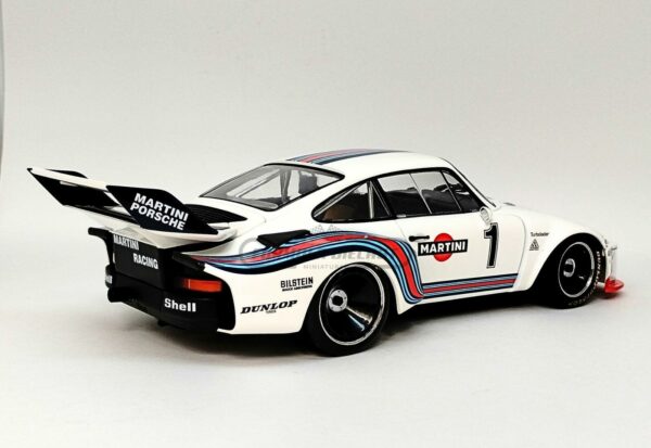 Miniatura de carro Porsche 935 Martini #1 Ickx/Mass, Vencedor 6h Dijon 1976, escala 1:18, marca Norev