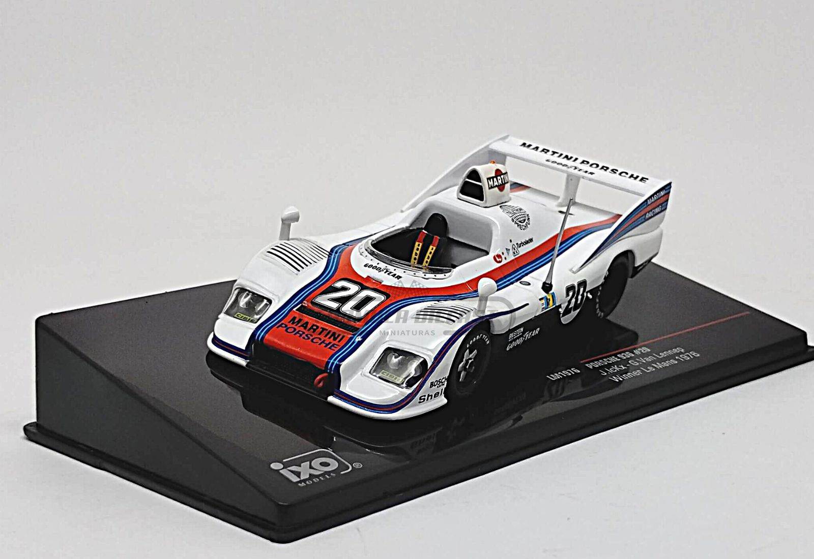 Miniatura de carro Porsche 936 #20 Ickx/van Lennep, Vencedor 24h Le Mans 1976, escala 1:43, marca IXO