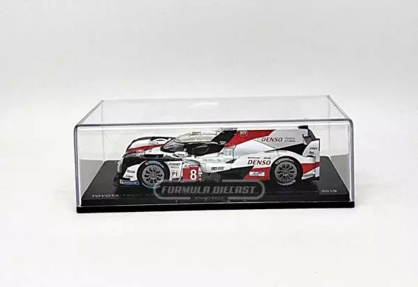 Miniatura de carro Toyota TS050 Hybrid #8 Buemi/Nakajima/Alonso, Vencedor 24h Le Mans 2019, escala 1:43, marca Spark