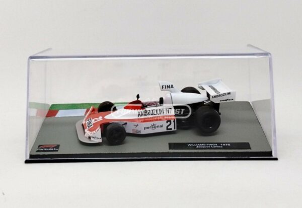 Miniatura de carro Williams FW04 #21 J.Laffite, F1 1975, escala 1:43, marca Altaya