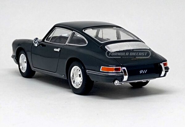Miniatura de carro Porsche 911 1964, Cinza, escala 1:24, marca Welly