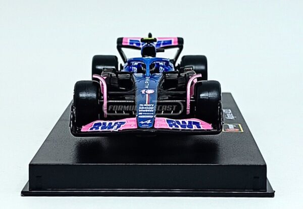 Miniatura de carro Alpine BWT A523 #10 P. Gasly (c/ piloto), F1 2023, escala 1:43, marca Bburago