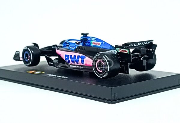 Miniatura de carro Alpine BWT A523 #31 E. Ocon (c/ piloto), F1 2023, escala 1:43, marca Bburago