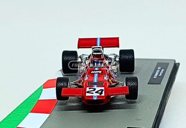 Miniatura de carro De Tomaso 505 #24 Piers Courage, F1 1970, escala 1:43, marca Altaya