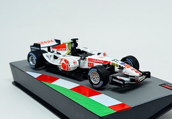 Miniatura de carro Honda RA106 #12 Jenson Button, F1 2006, escala 1:43, marca Altaya