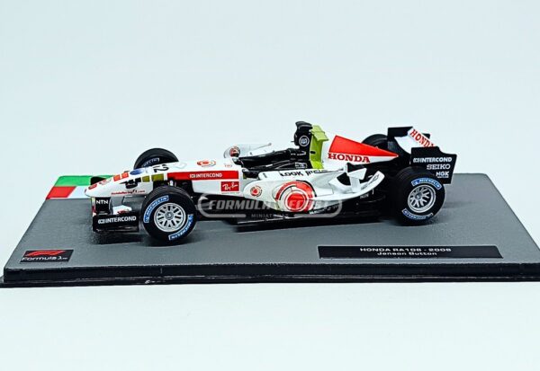 Miniatura de carro Honda RA106 #12 Jenson Button, F1 2006, escala 1:43, marca Altaya