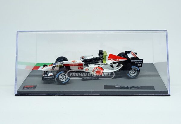 Miniatura de carro Honda RA106 #12 Jenson Button, F1 2006, escala 1:43, marca Altaya