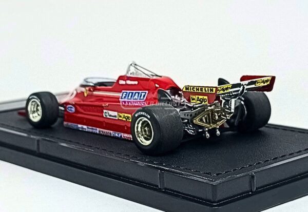 Miniatura de carro Ferrari 126 CK #27 G. Villeneuve, F1 1981, escala 1:43, marca GP Replicas