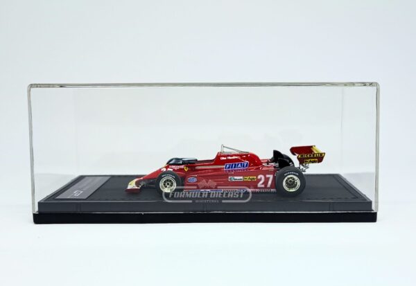 Miniatura de carro Ferrari 126 CK #27 G. Villeneuve, F1 1981, escala 1:43, marca GP Replicas