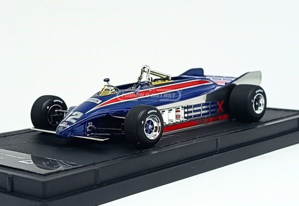 Miniatura de carro Lotus 88 #12 N. Mansell, F1 1981, escala 1:43, marca GP Replicas