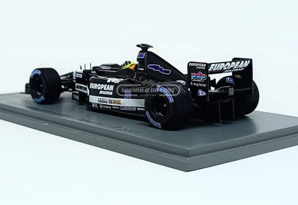 Miniatura de carro Minardi PS01 #20 T. Marques, GP Canadá F1 2001, escala 1:43, marca Spark