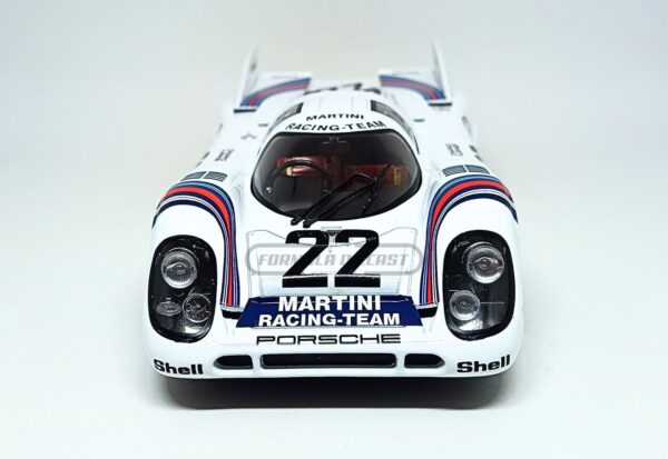 Miniatura de carro Porsche 917K #22 G. Van Lennep/H. Marko, vencedor das 24h Le Mans 1971, escala 1:18, marca KK-Scale