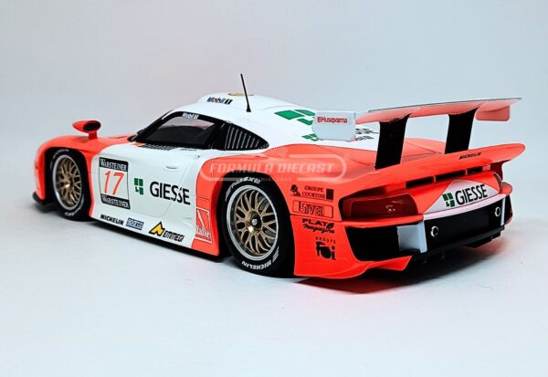 Miniatura de carro Porsche 911 GT1 #17 Collard/Baldi, FIA GT Championship 1997, escala 1:18, marca Werk83