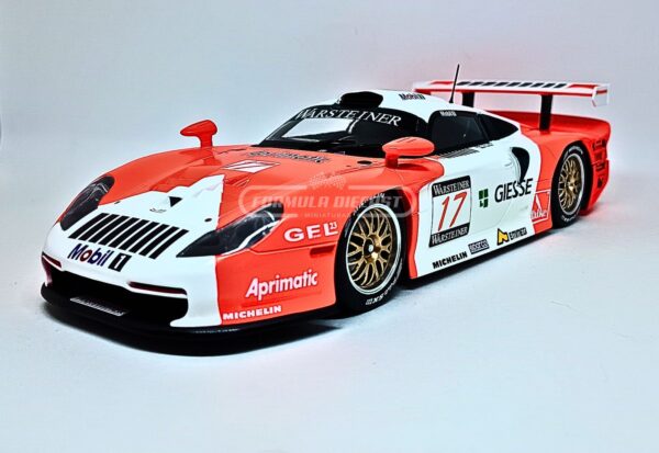 Miniatura de carro Porsche 911 GT1 #17 Collard/Baldi, FIA GT Championship 1997, escala 1:18, marca Werk83