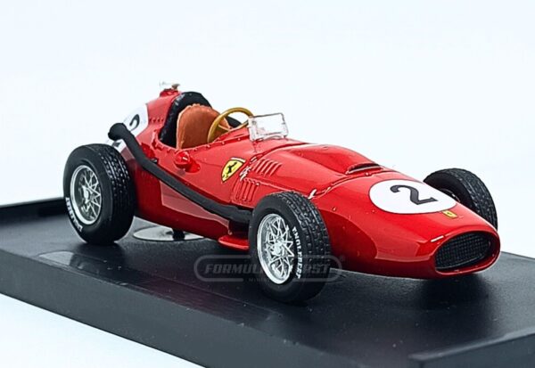 Miniatura de carro Ferrari D246 #2 M.Hawthorn, GP Inglaterra, Campeão Mundial F1 1958, escala 1:43, marca Brumm