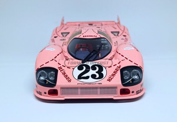 Miniatura de carro Porsche 917/20 "Pink Pig" #23 pilotado por Kauhsen e Joest, 24h Le Mans 1971, escala 1:18, marca Werk83