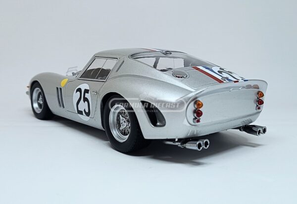 Miniatura de carro Ferrari 250 GTO #25 pilotado por Dumay e Dernier, 24h Le Mans 1963, escala 1:18, marca KK-Scale