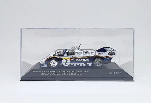 Miniatura de carro Porsche 956K #2 S.Bellof/D.Bell - Record Lap 6'11"13 @ 1000 km Nürburgring 1983 - escala 1:43, marca CMR