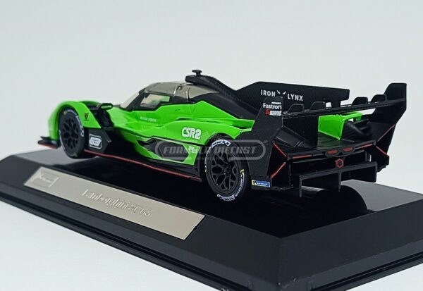 Miniatura de carro Lamborghini SC63 LMDh #63 da temporada WEC 2023, escala 1:43, marca Bburago