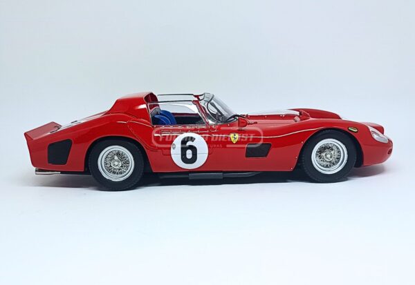 Miniatura de carro Ferrari 330 TRI #6 O. Gendebien/P. Hill, Vencedor 24h Le Mans 1962, escala 1:18, marca Werk83