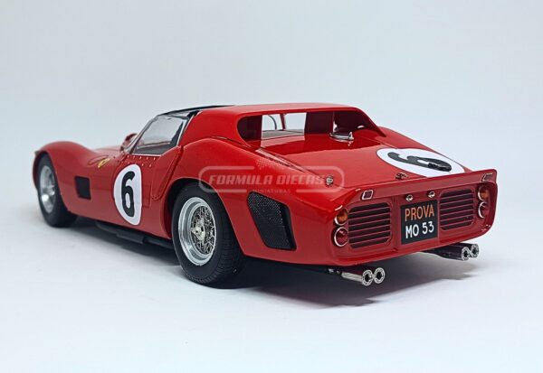 Miniatura de carro Ferrari 330 TRI #6 O. Gendebien/P. Hill, Vencedor 24h Le Mans 1962, escala 1:18, marca Werk83