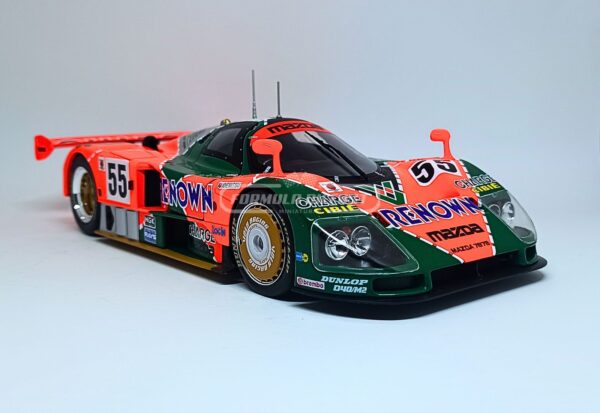 Miniatura de carro Mazda 787B #55 Weidler/Herbert/Gachot, vencedor 24h Le Mans 1991, escala 1:18, marca Werk83