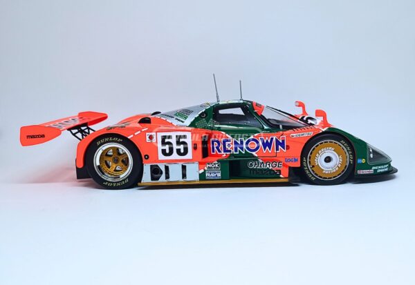 Miniatura de carro Mazda 787B #55 Weidler/Herbert/Gachot, vencedor 24h Le Mans 1991, escala 1:18, marca Werk83