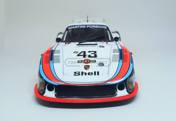 Miniatura de carro Porsche 935/78 Moby Dick #43 Schurti/Stommelen, 8º lugar 24h Le Mans 1978, escala 1:18, marca Werk83