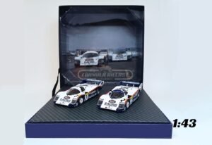 Miniatura de carro Porsche 956K #1 e #2, 1000 km de Nürburgring 1983, escala 1:43, marca Wertk83